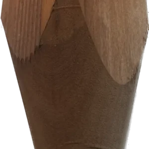 Paal Niove 68x68mm glad/geribd en gepunt FSC®100% 275cm