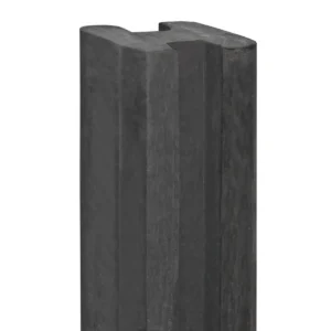 Beton-sleufpaal Zaan 10x10x275cm Antraciet Vlakke kop Eindmodel