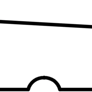 Zweeds Rabat NE Vuren 1,1/2,2x19,5x540cm Zwart 2x Gespoten