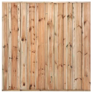 Tuinscherm Hoorn 19-planks 16x140mm 180x180cm RVS Geschroefd