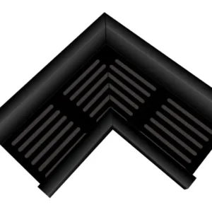 Top Stone 100/100 Hoekstuk - Zwart (Aluminium)