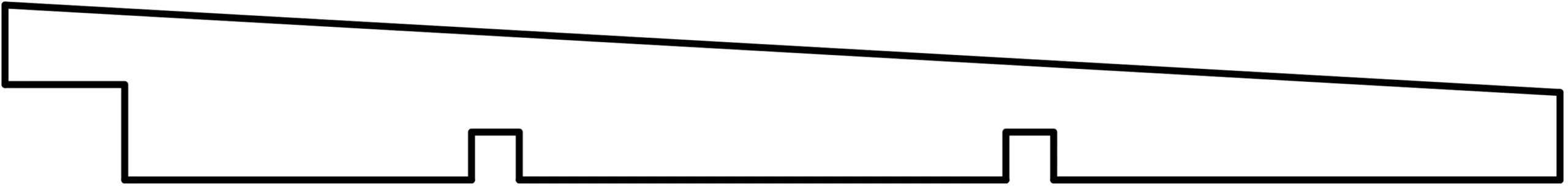 Zweeds Rabat Douglas 1,1/2,2x19,5x500cm Zwart Geimpregneerd - Afbeelding 2