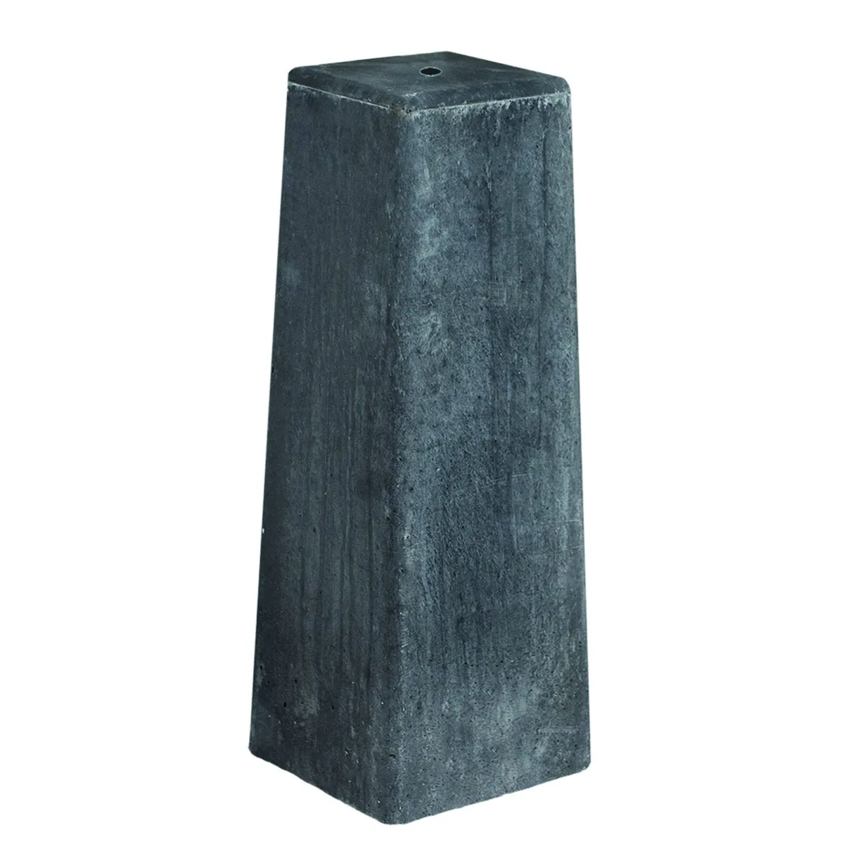 Betonpoer 15x15/18x18x50cm Antraciet, M16 huls