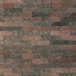 Trommelsteen 20x5x7cm rood genuanceerd