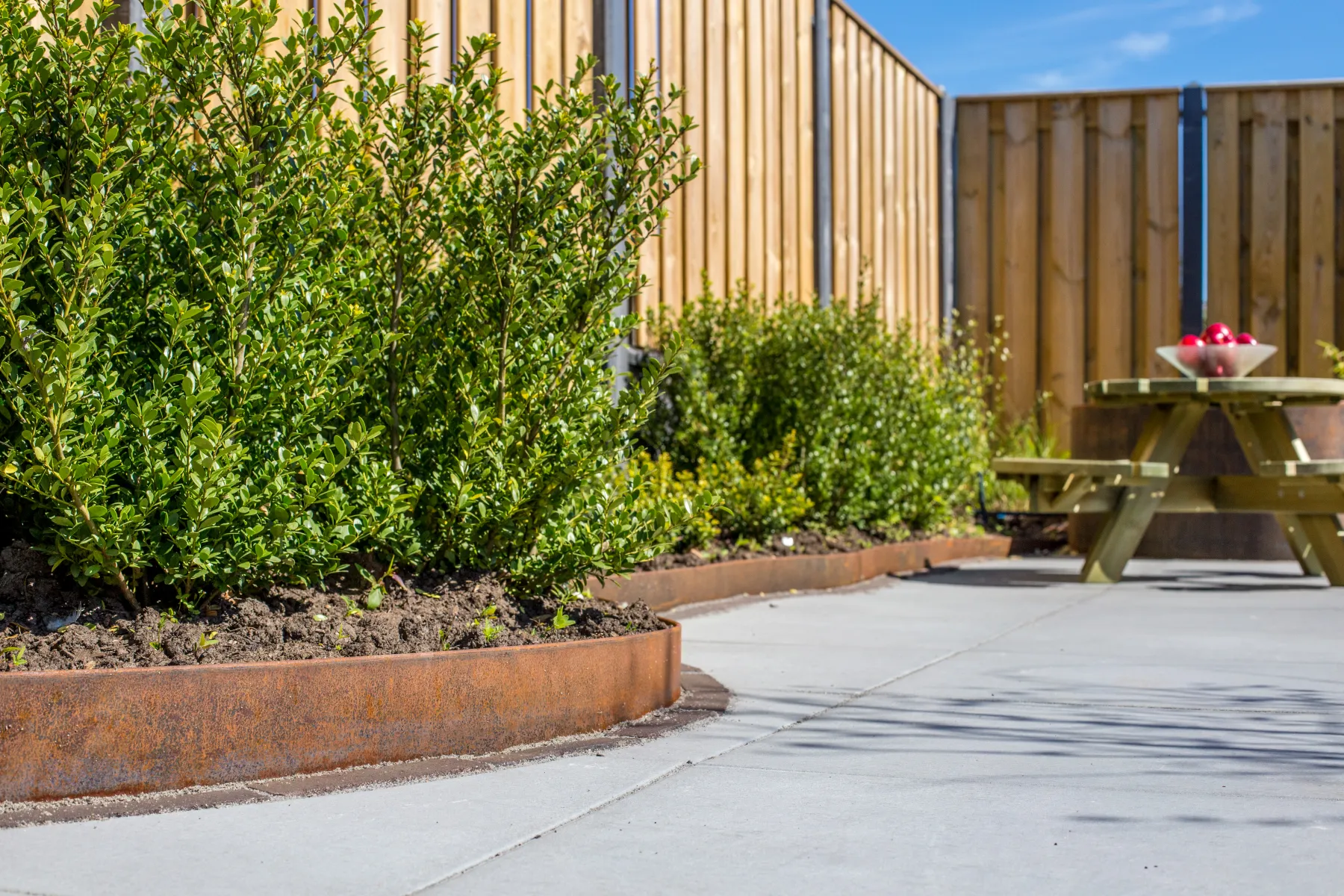 Tuinscherm Breda Grenen Geschaafd 21-planks 17x140mm 130x180cm Recht Groen Geïmpregneerd - Afbeelding 3