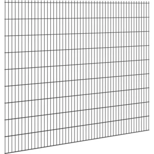 Hillfence Dubbelstaafmat Hekwerk Zwart 183x250 cm