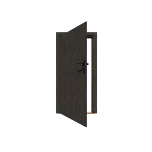 Excellent/Elegant Enkele deur Zwart Dicht Rechtsdraaiend