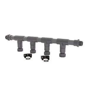 Maspla verdeelblok met 4 aftakkingen PVC 32mm, 2x 1 buitendraad