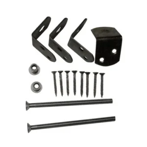 Uni-beslag set Zwart + schroeven
