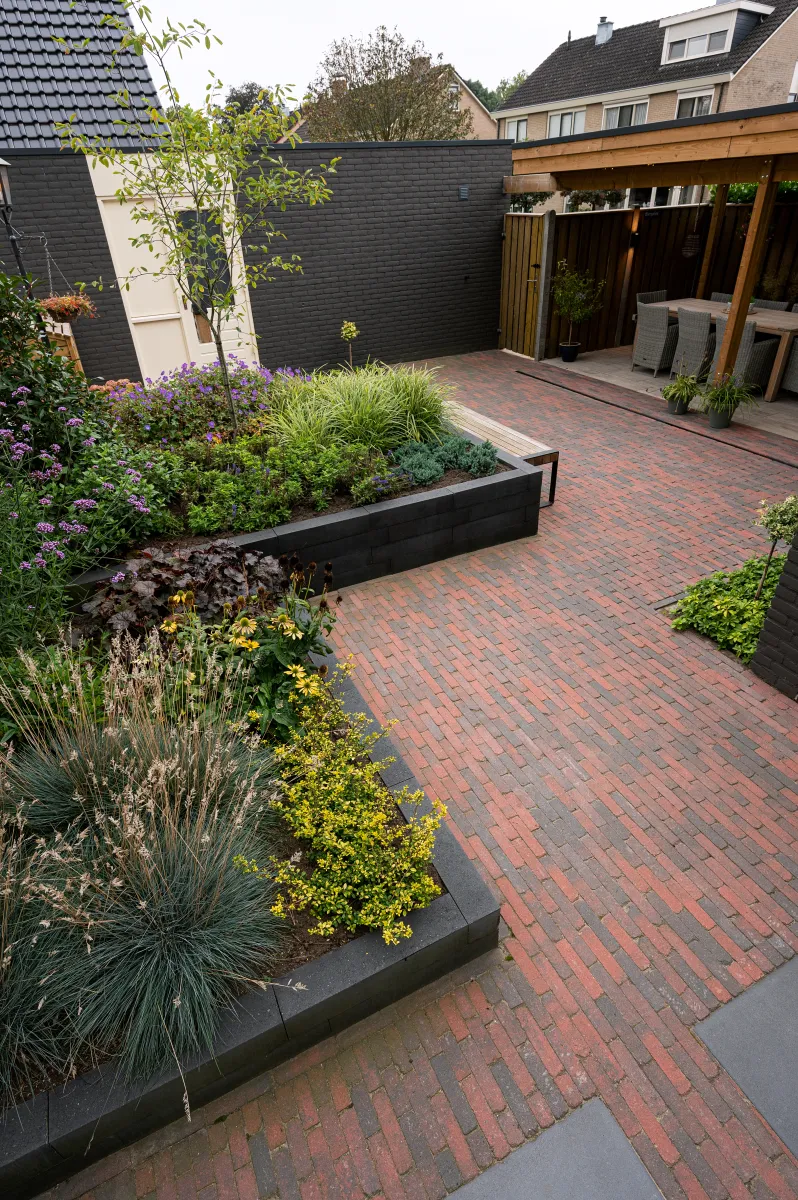 Tambour 20x5x7cm rood/zwart - Afbeelding 4