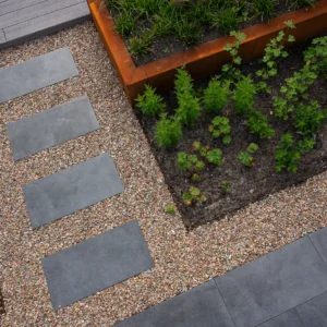 Corten Overzetstuk Hoek 200/200x450x150mm