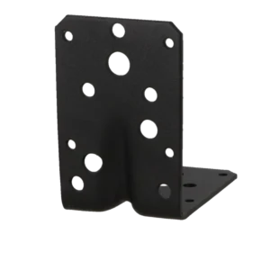 Hoekanker met ril 90x90x60mm Zwart