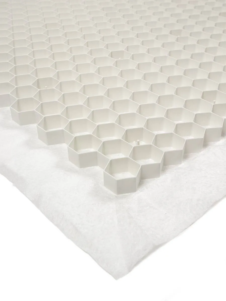 Grindrooster met worteldoek EuroGravel Plus Wit 120x100x3 cm - Afbeelding 3