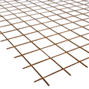 Bouwstaalmat 2x3m 0,5x10x10 Roest