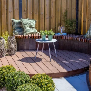 Tuinscherm Breukelen (19+2) Grenen groen geïmpregn.180x180cm