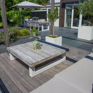 NE Grenen Dekdeel 2,8x19,5x400cm 1 Zijde Glad 1 Zijde Fijnbezaagd Groen Geïmpregneerd