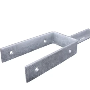 U-pergoladrager 91mm met T-pen Verzinkt