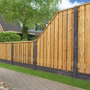 Tuinscherm Breukelen (19+2) Grenen groen geïmpregn.90x180cm