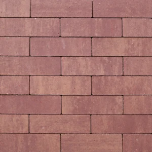 Strackstone Crown GRN+ Dikformaat 21x7x8 vlak wijnrood/oker genuanceerd KOMO PL2