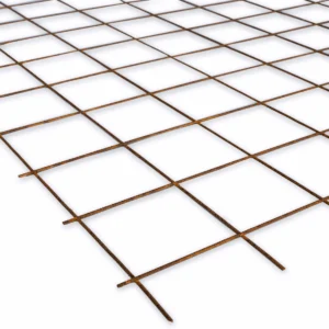 Bouwstaalmat 2x3m 0,4x15x15 Roest