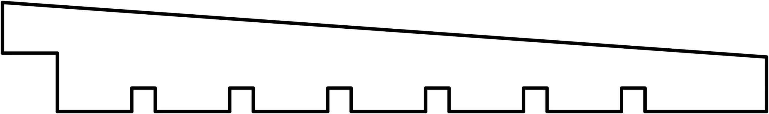 Zweeds Rabat NE Vuren 1,4/2,8x19,5x300cm Groen Geimpregneerd - Afbeelding 2