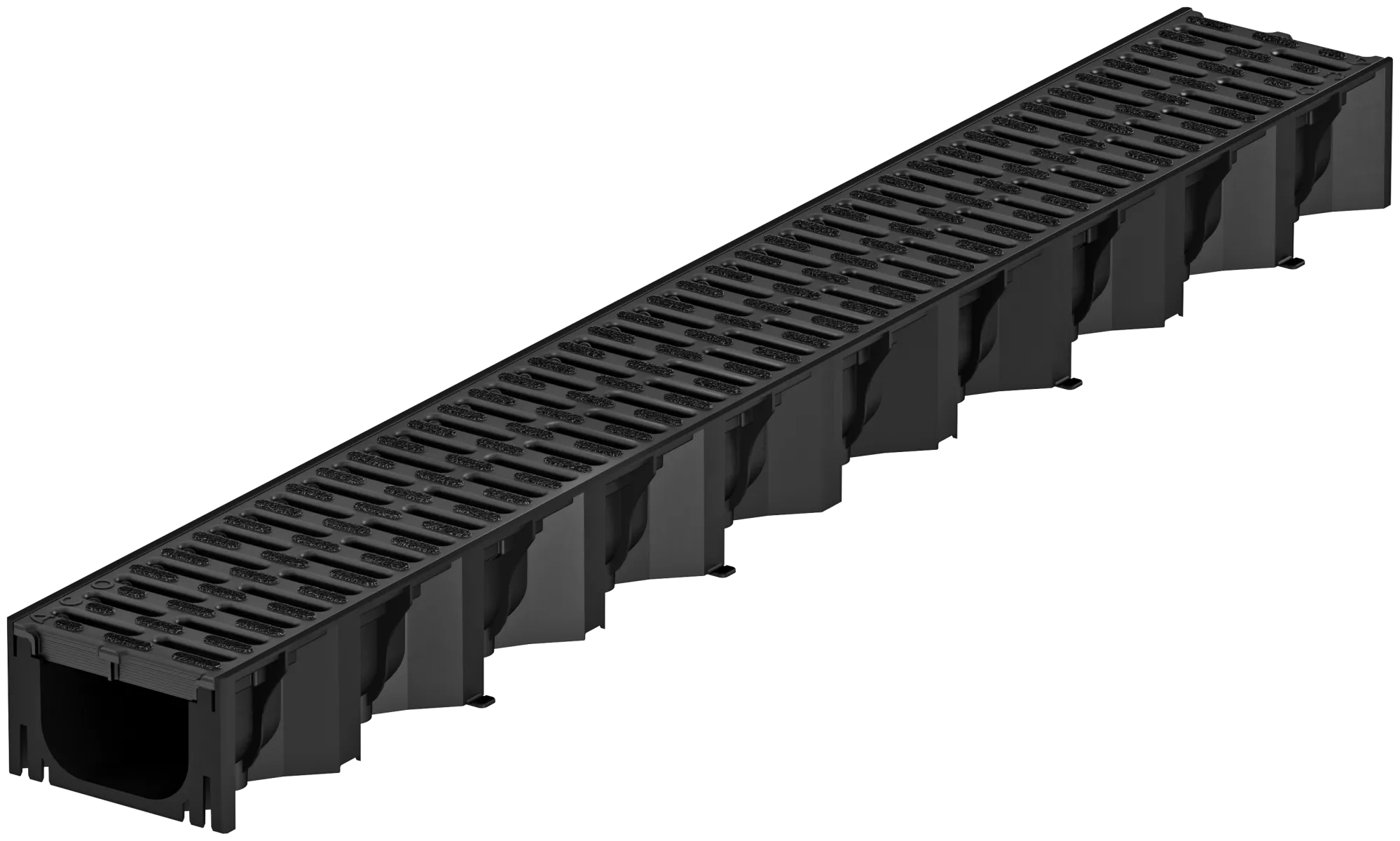 ACO Hexaline Goot met Zwart Rooster 100cm - Afbeelding 2