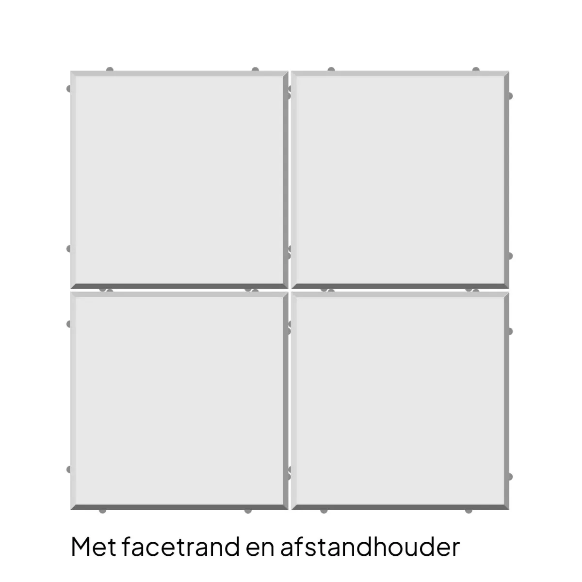 Tremico Grijs 60x60x6cm - Afbeelding 2