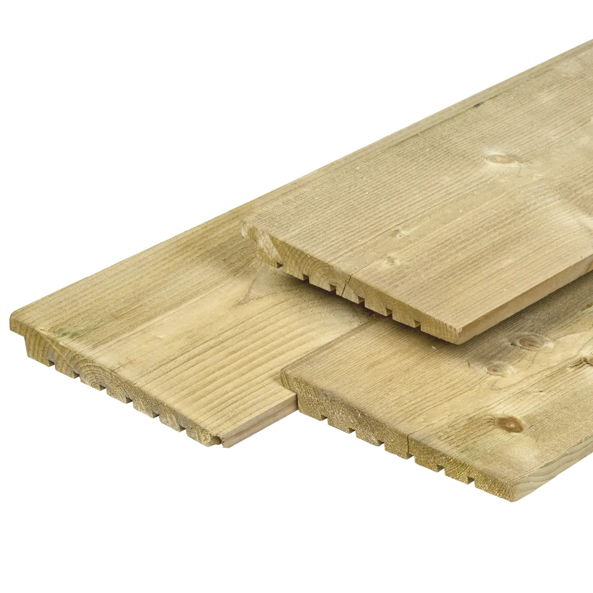 Zweeds Rabat NE Vuren 1,4/2,8x19,5x300cm Groen Geimpregneerd