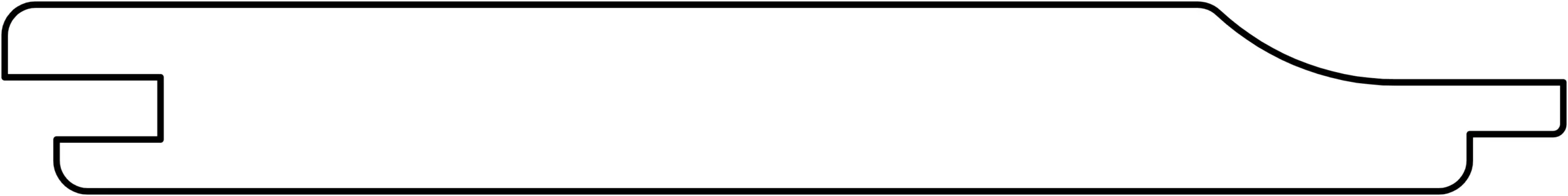 NE vuren rabatdeel overhangend 1.9x14.5x300cm geschaafd Groen Geïmpregneerd - Afbeelding 2