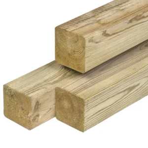 Paal Grenen Groen geimpregneerd Geschaafd 8,8x8,8x300cm