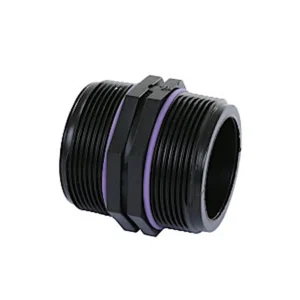 Self-Seal PP dubbele nippel 2x buitendraad 1x1