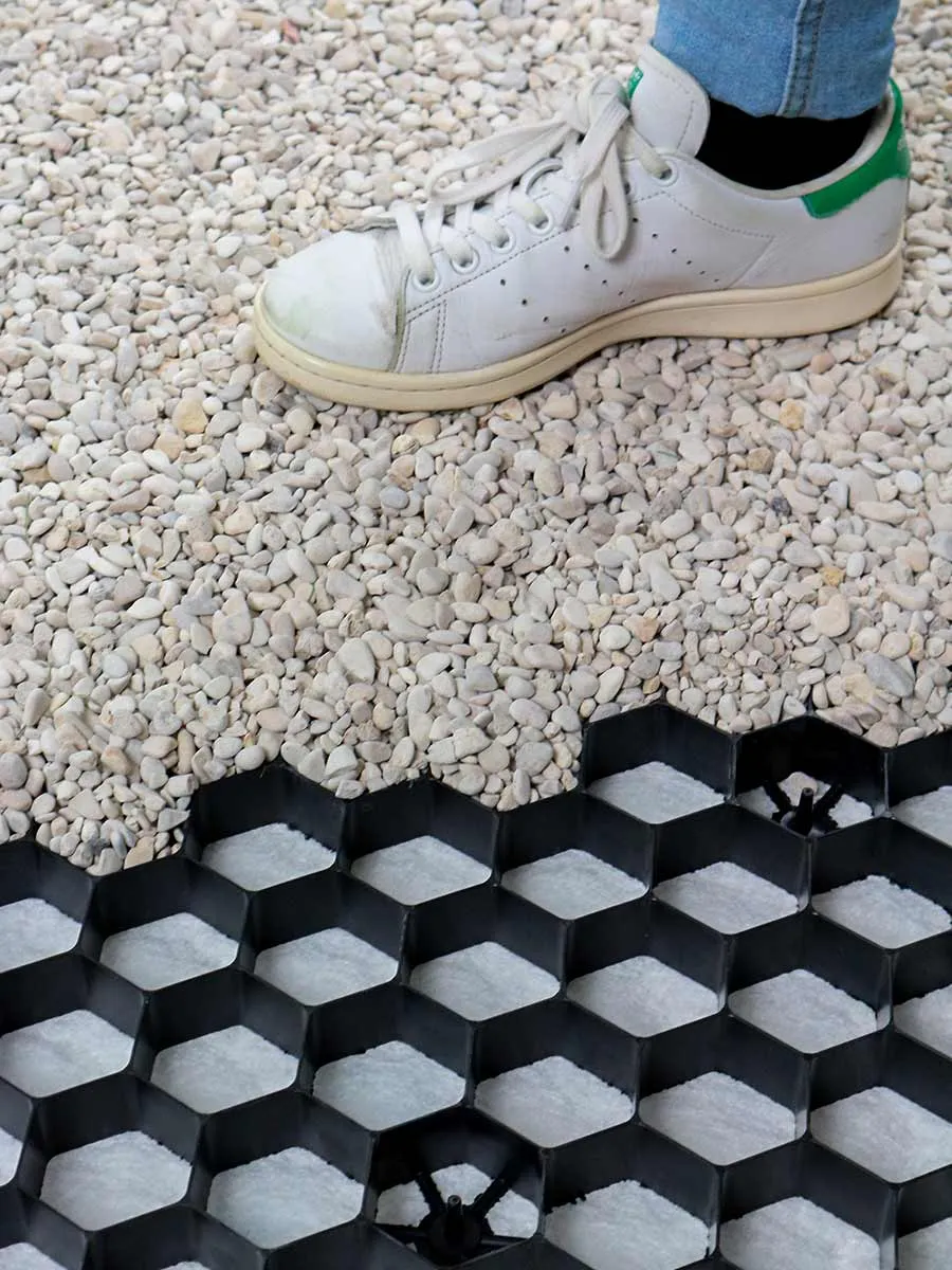 Grindrooster met worteldoek EuroGravel Plus Antraciet 120x100x3 cm - Afbeelding 8