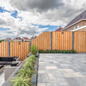 Tuinscherm Breukelen (19+2) Douglas Geschaafd 180x180cm