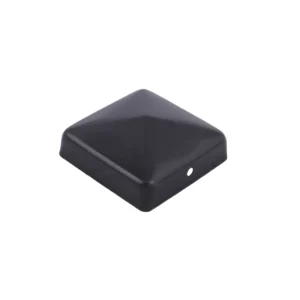 Paalornament piramide 71x71mm zwart