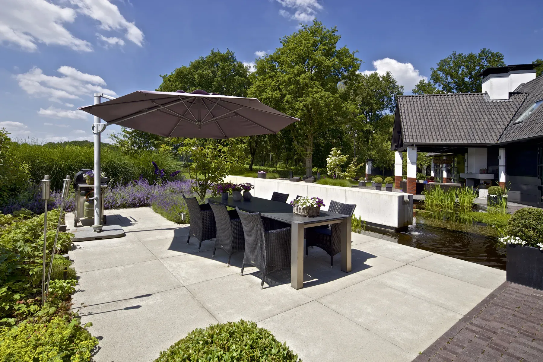 Foto van tuin van villa in Raalte